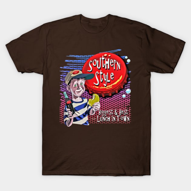 Best Lunch in South T-Shirt by Digitanim8tor